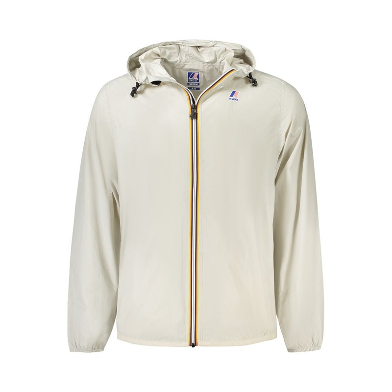 K-WAY Beige Polyamide Men Jacket