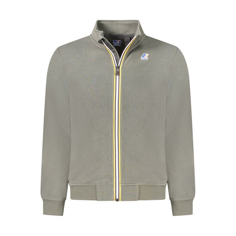 K-WAY Green Cotton Men Sweater