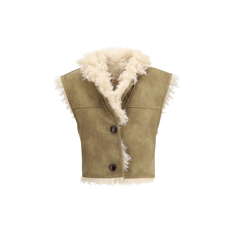 Marant Etoile Shearling faux leather Clara Gilet