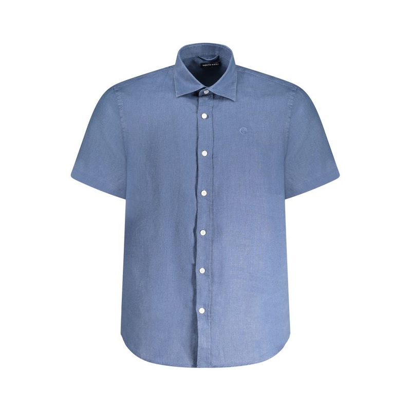 North Sails Blue Linen Shirt|L|S