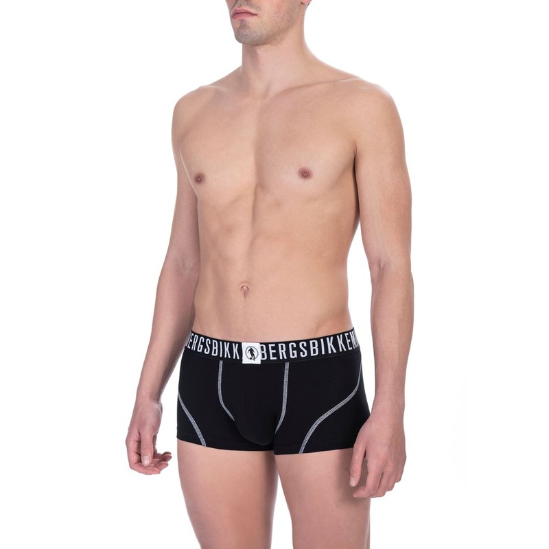 Bikkembergs Black Cotton Men’s Trunk Underwear Twin Pack
