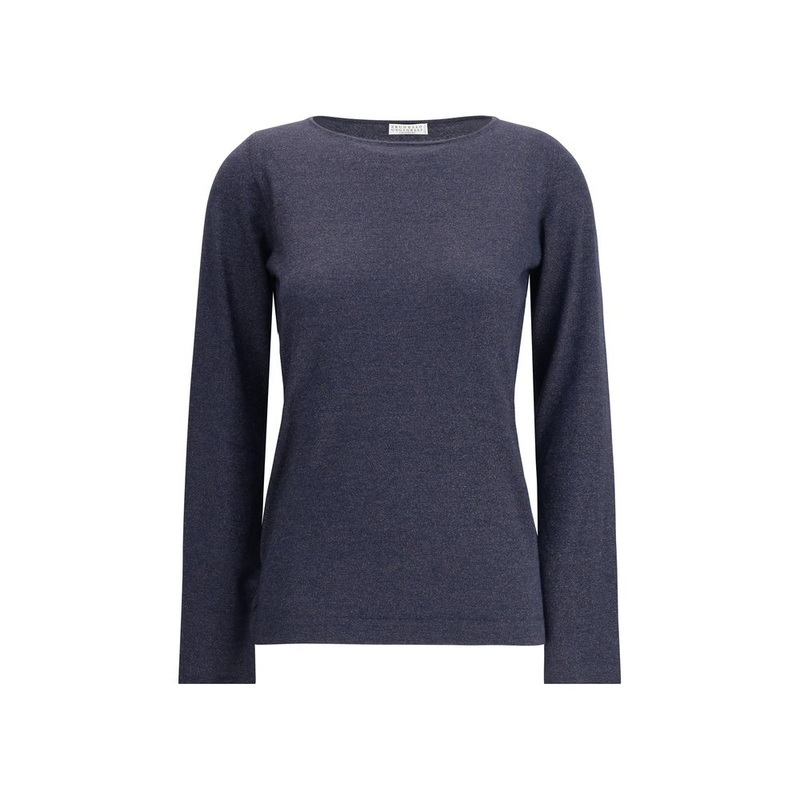 Brunello Cucinelli Long-sleeved lurex Top