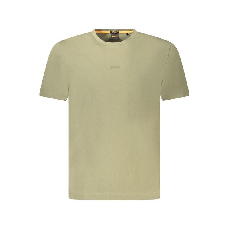 Hugo Boss Green Cotton Men TShirt