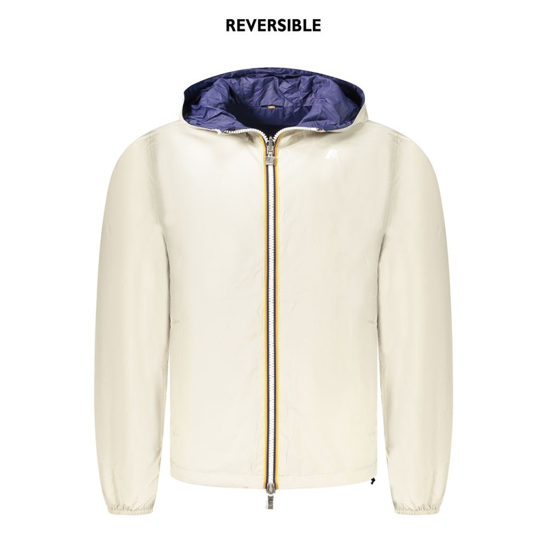 K-WAY Beige Nylon Men Jacket|M|XL
