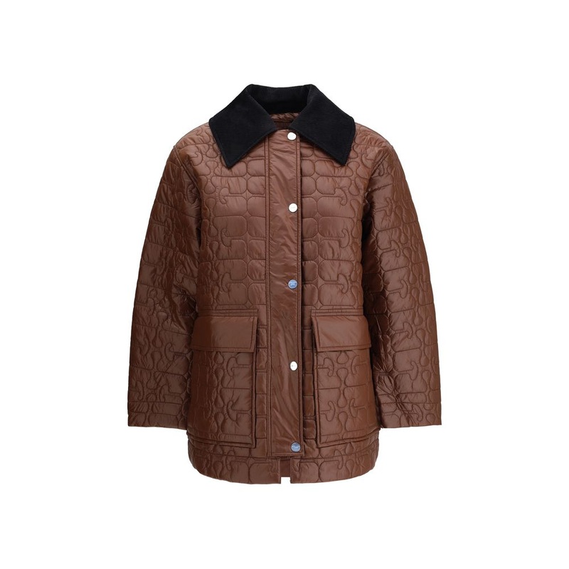 Ganni Shiny Quilt Midi Jacket|S-M|XXS/XS