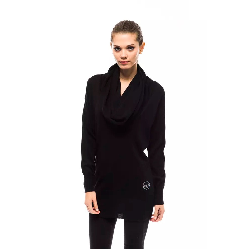 Montana Blu Embellished High Collar Woolen Sweater