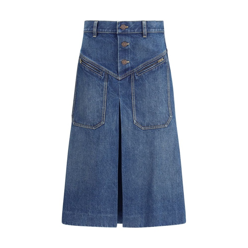 Chlo Denim midi Skirt|IT40 | M