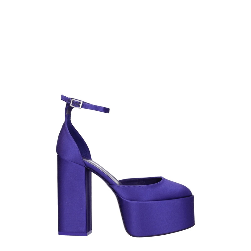 Paris Texas Purple Satin Platforms