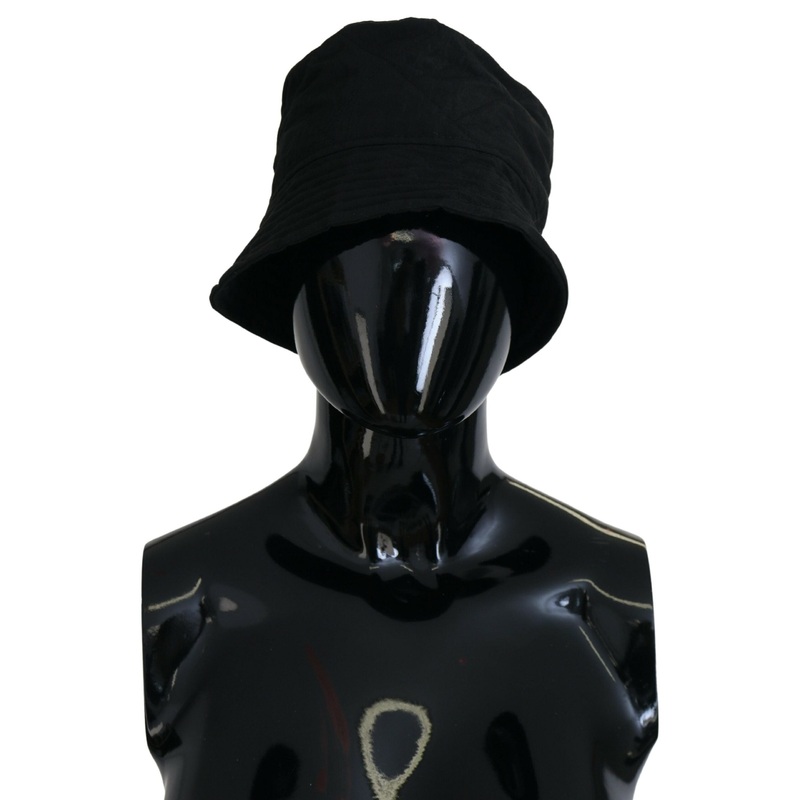 Dolce & Gabbana Black Nylon Women Bucket Cap Hat