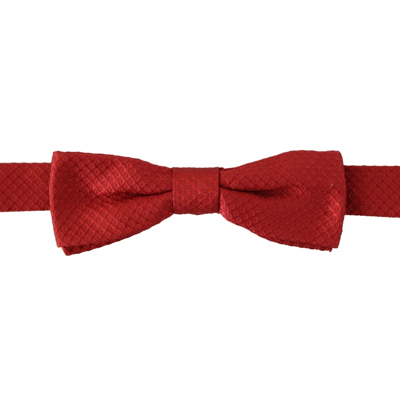 Dolce & Gabbana Red 100% Silk Adjustable Neck Papillon Tie