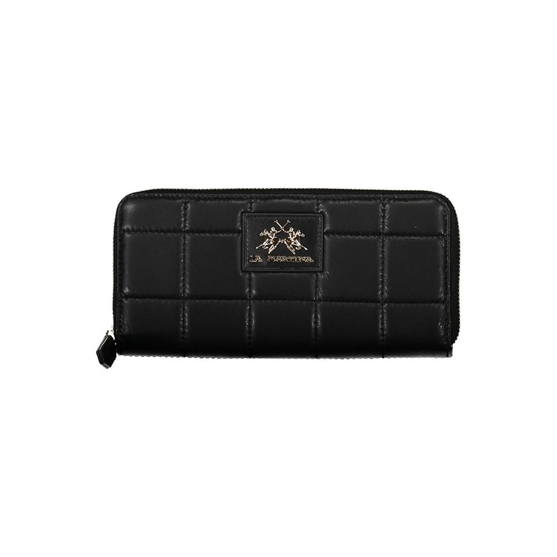 La Martina Black Polyethylene Handbag