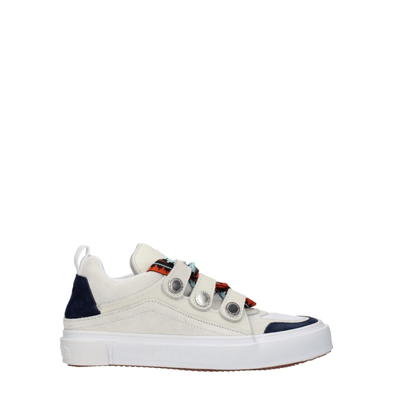 Marcelo Burlon Beige Leather Low Tops