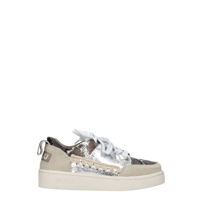 Mou Gray Leather Low Tops|EU36/US6