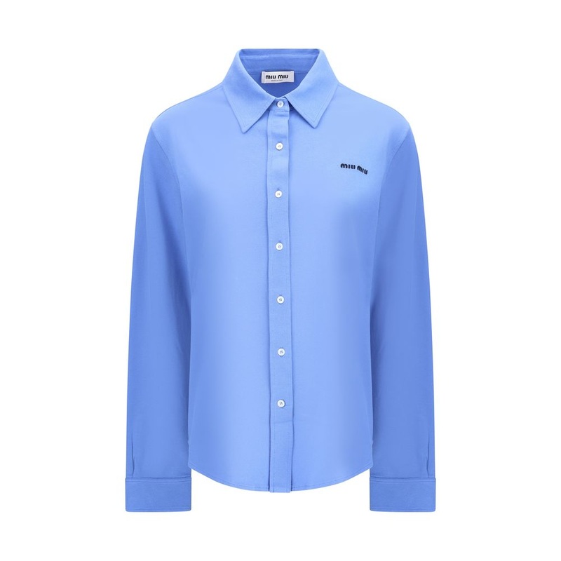 Miu Miu Long-sleeved Polo Shirt