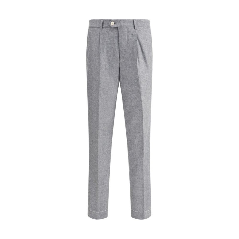 Brunello Cucinelli Cashmere-silk flannel Pants