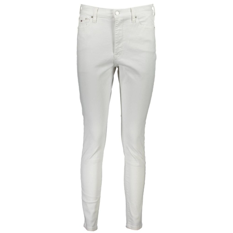 Tommy Hilfiger White Cotton Women Jeans