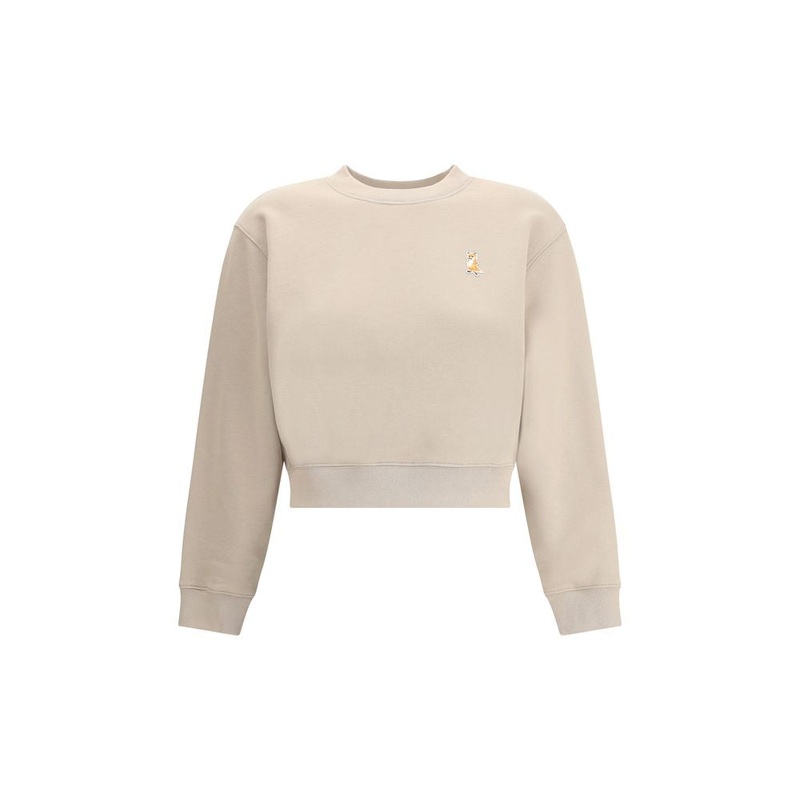 Maison Kitsun Lady Fox crop Sweatshirt