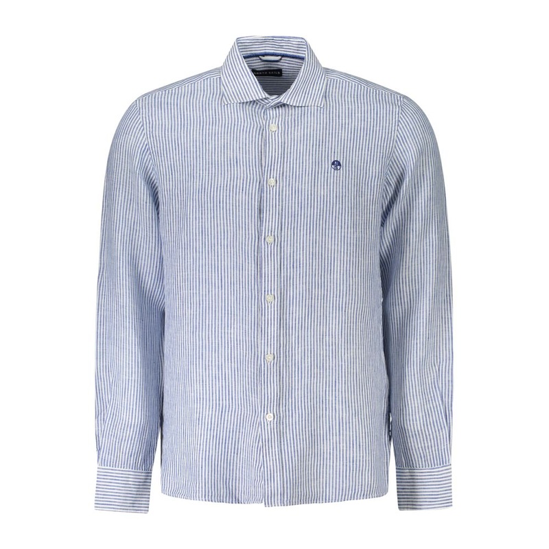 North Sails Blue Linen Shirt|M