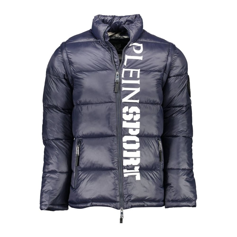 Plein Sport Blue Polyester Jacket