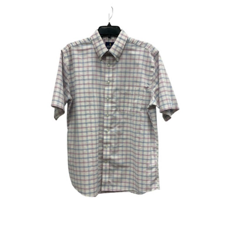 Used Stafford Mens Short Sleeve Top L/16-16.5