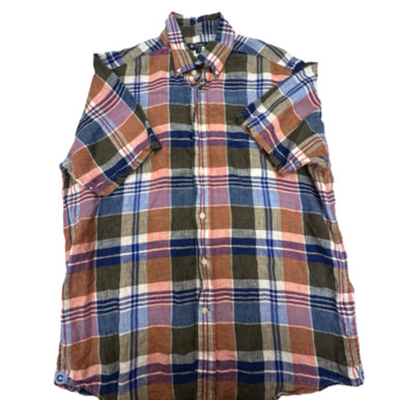 Used Cremieux Mens Short Sleeve Top L/16-16.5