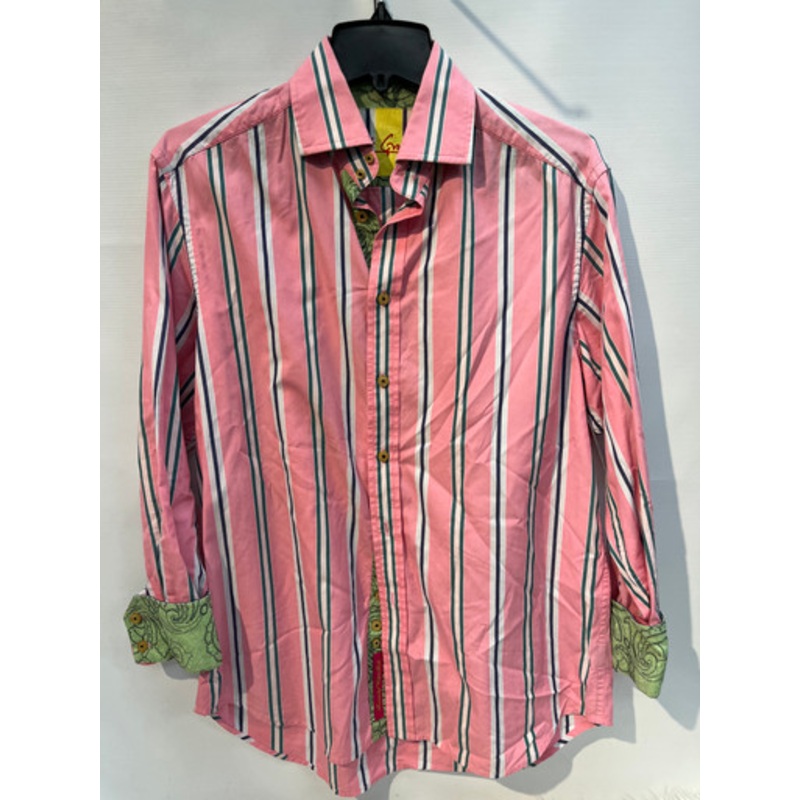 Used Robert Graham Mens Long Sleeve Top M/15-15.5
