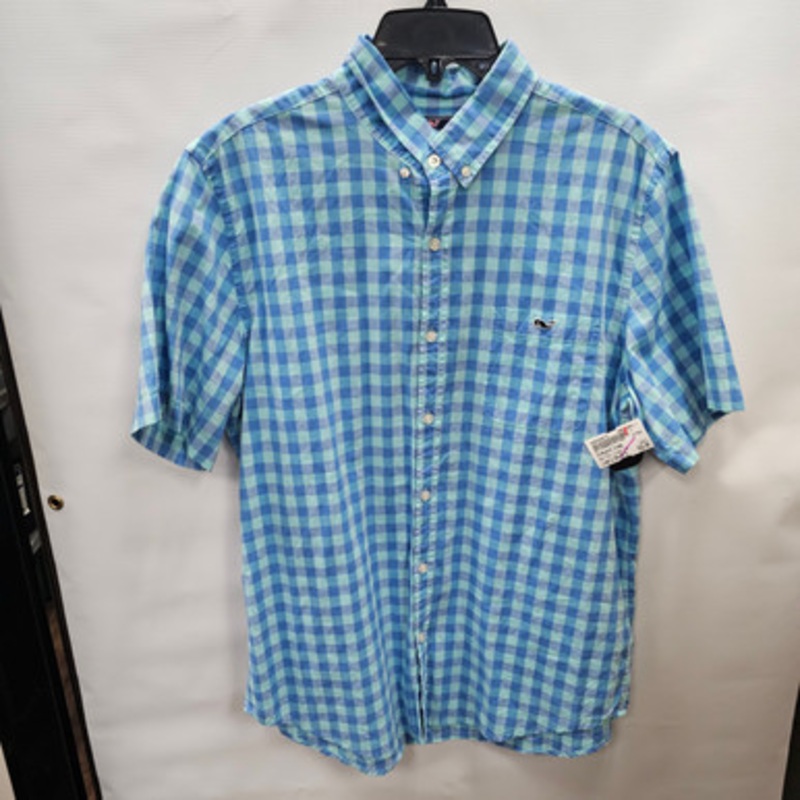 Used Vineyard Vines Mens Short Sleeve Top L/16-16.5