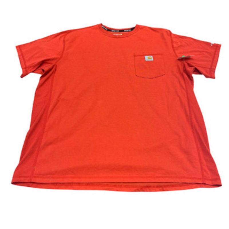 Used Carhartt Mens Short Sleeve Top XL/17-17.5