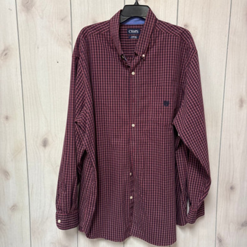 Used Chaps Mens Long Sleeve Top 3X/19-19.5