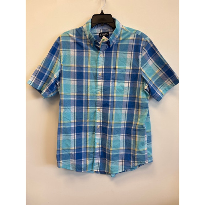 Used Chaps Mens Short Sleeve Top L/16-16.5