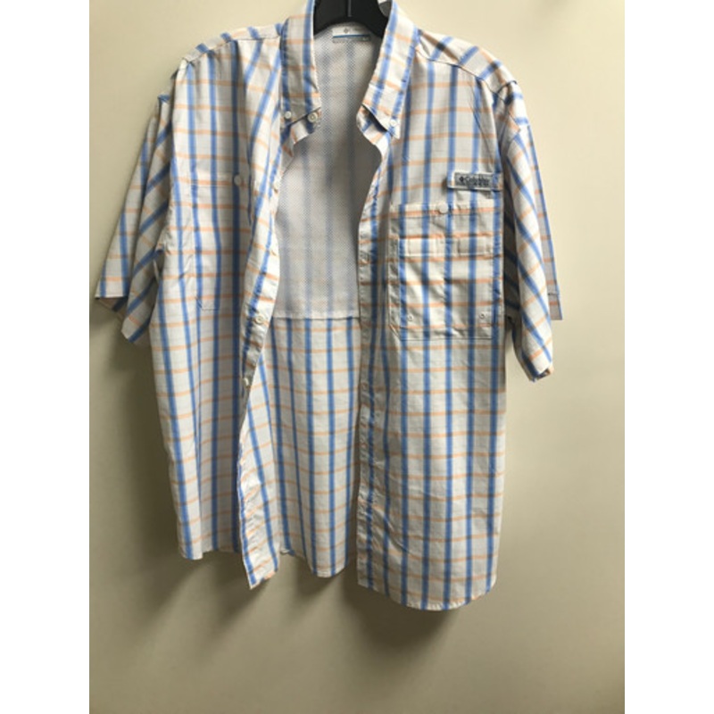 Used Columbia Mens Short Sleeve Top M/15-15.5
