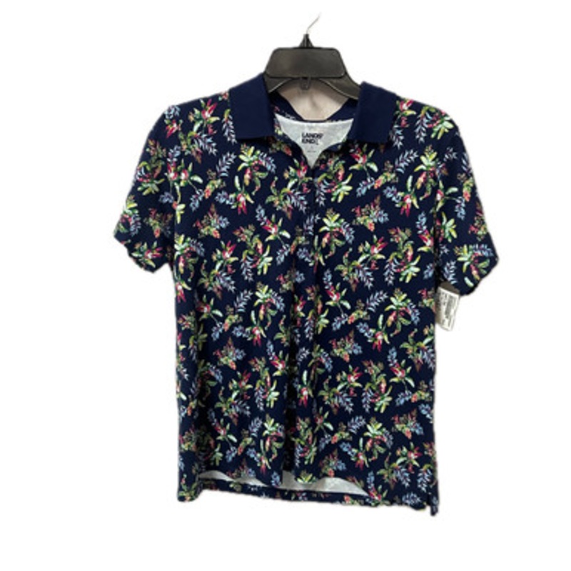 Used Land’s End Mens Short Sleeve Top L/16-16.5