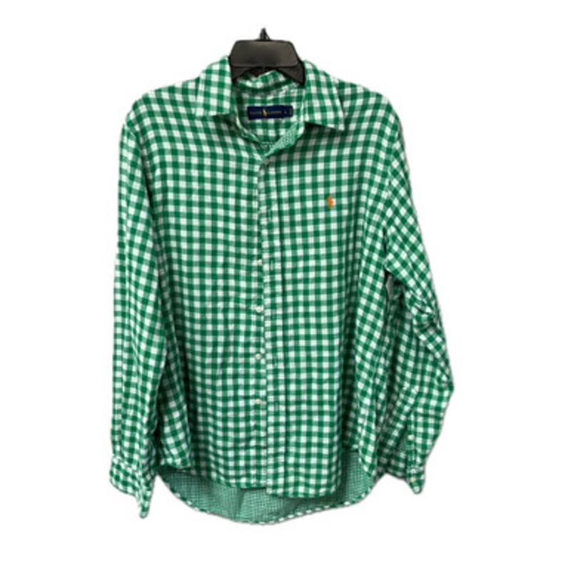 Used Ralph Lauren Blue Label Mens Long Sleeve Top L/16-16.5