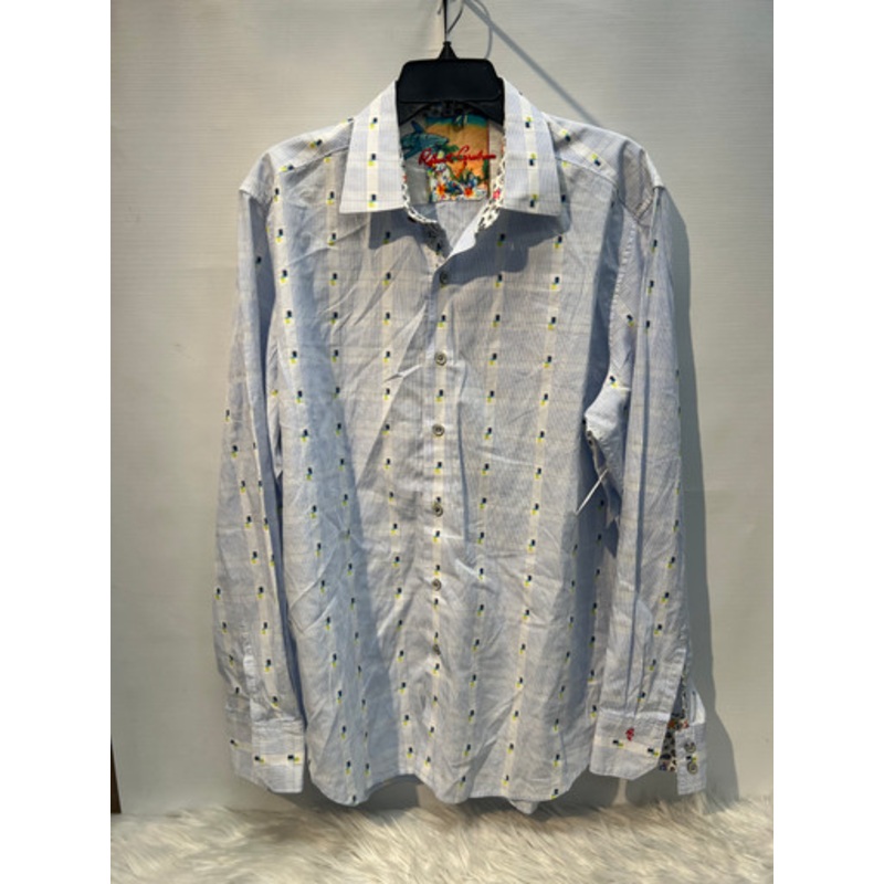 Used Robert Graham Mens Short Sleeve Top XL/17-17.5
