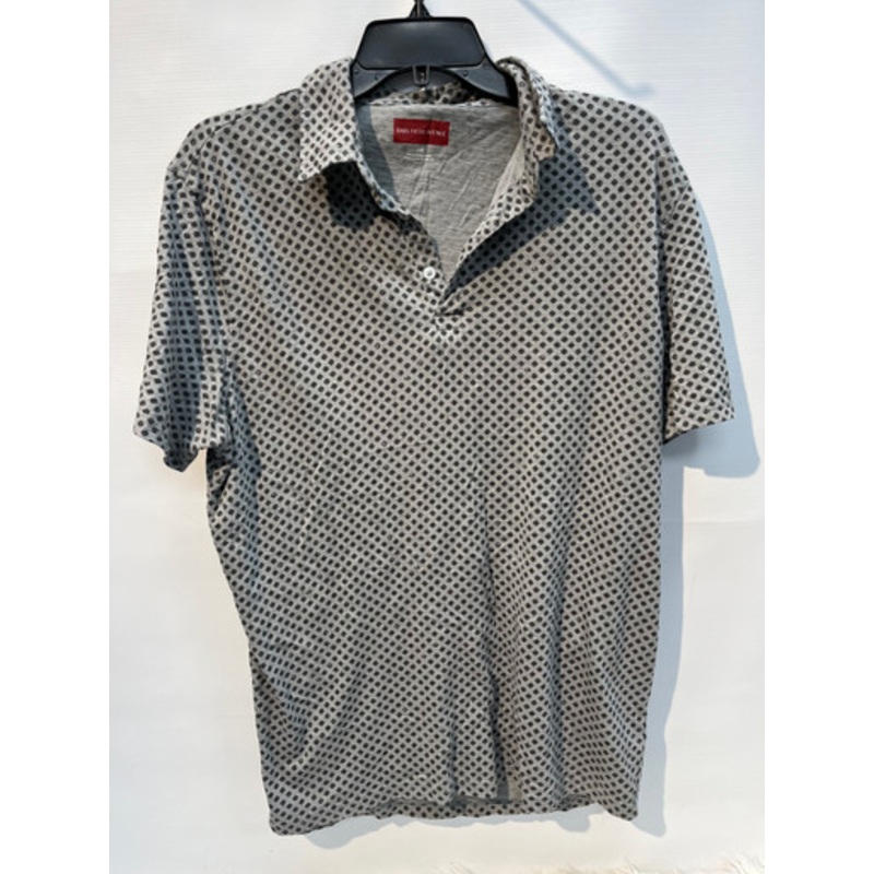 Used Saks 5th Avenue Mens Short Sleeve Top L/16-16.5