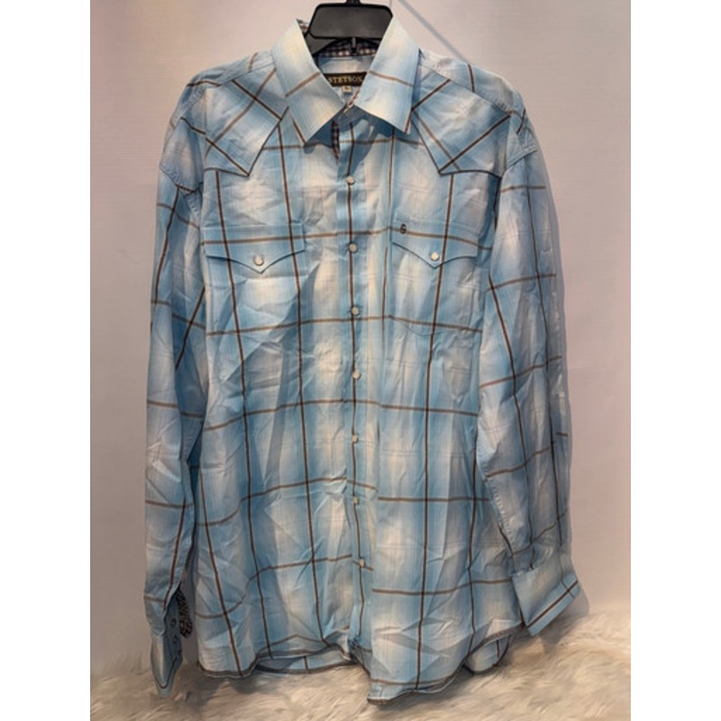 Used Stetson Mens Long Sleeve Top XL/17-17.5