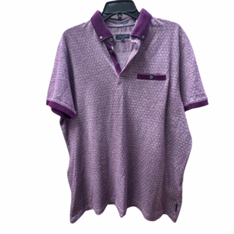 Used Ted Baker London Mens Short Sleeve Top L/16-16.5