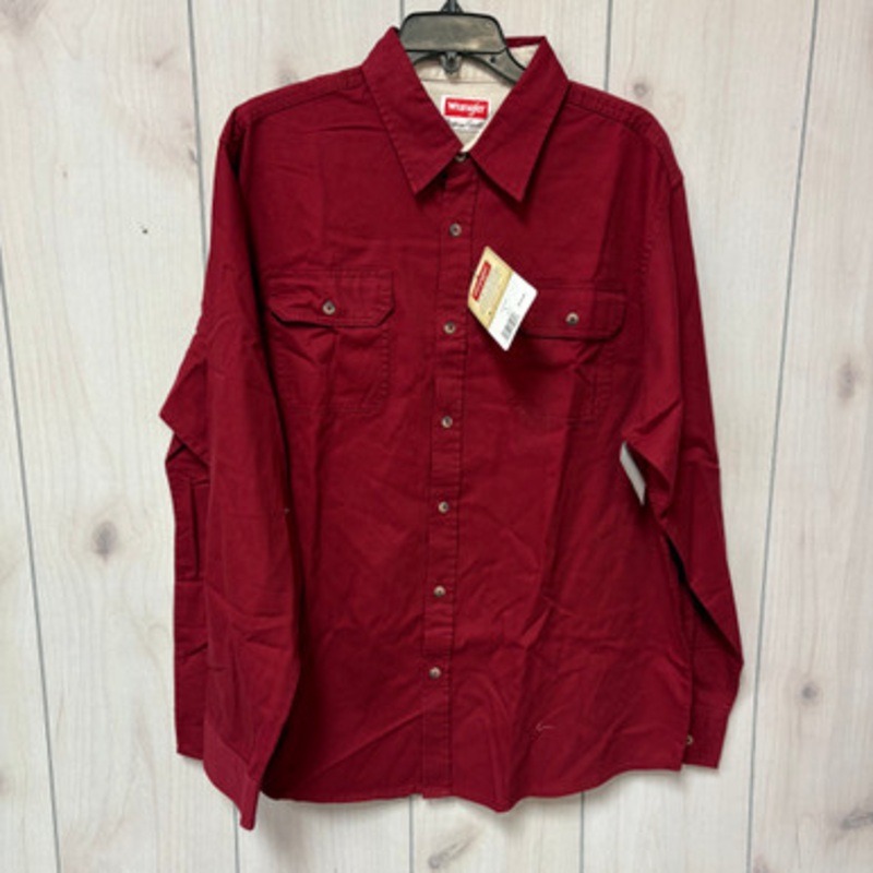Used Wrangler Mens Long Sleeve Top L/16-16.5