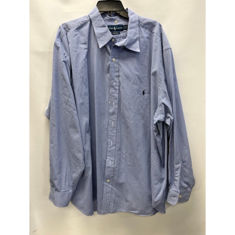 Used Ralph Lauren Blue Label Mens Long Sleeve Top 3X/19-19.5