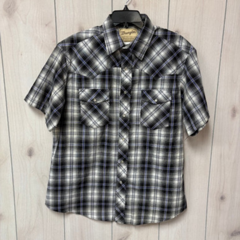 Used Wrangler Mens Short Sleeve Top L/16-16.5