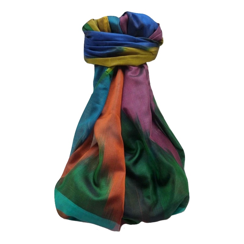 Varanasi Ekal Premium Silk Long Scarf Heritage Range Darsha 1 by Pashmina & Silk | Fruugo SG