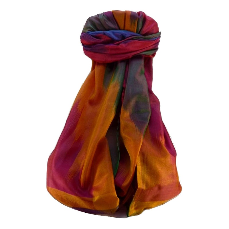 Varanasi Ekal Premium Silk Long Scarf Heritage Range Saraf 2 by Pashmina & Silk | Fruugo SG