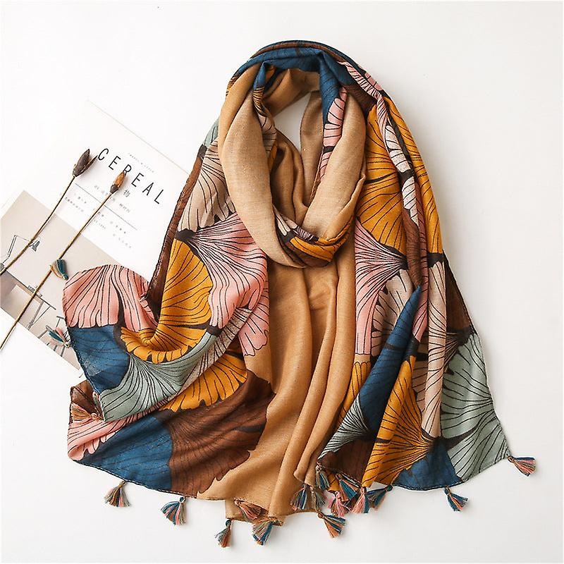Women Scarf Shawl 2022 Cotton And Linen Printed Tassel For Spring Summer Autumn And Winter | Fruugo SG