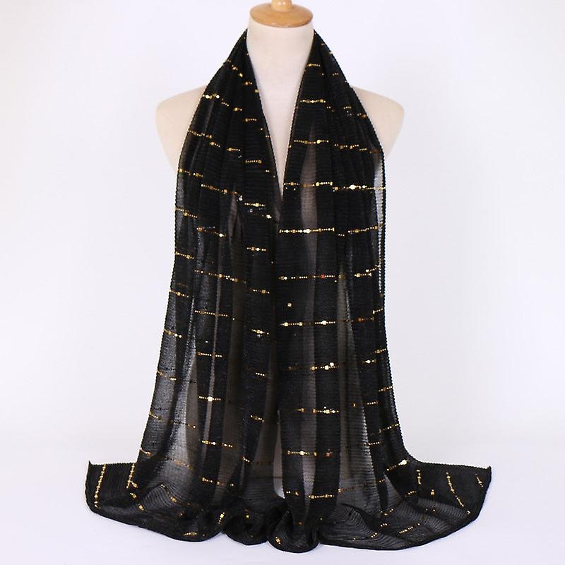Women Scarf Shawl 2022 Striped Shawl Sequined Thin Breathable | Fruugo SG