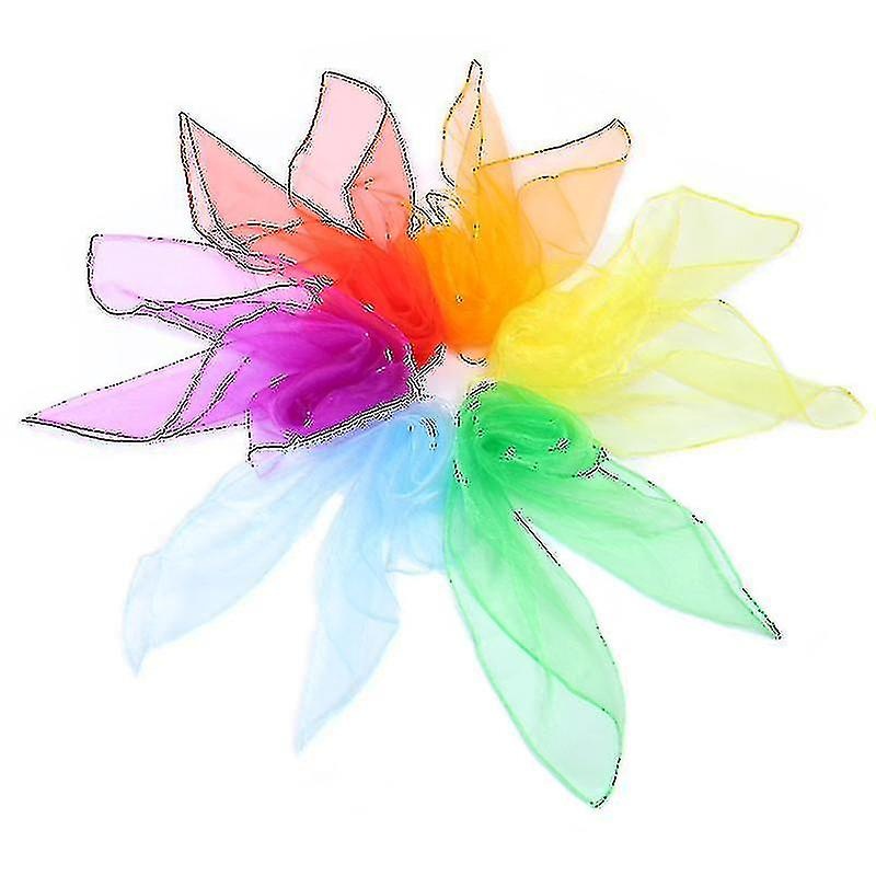 6pcs Square Chiffon Retro Scarf Neck Scarf Light Weight Neckerchief Silk (random Color) | Fruugo SG