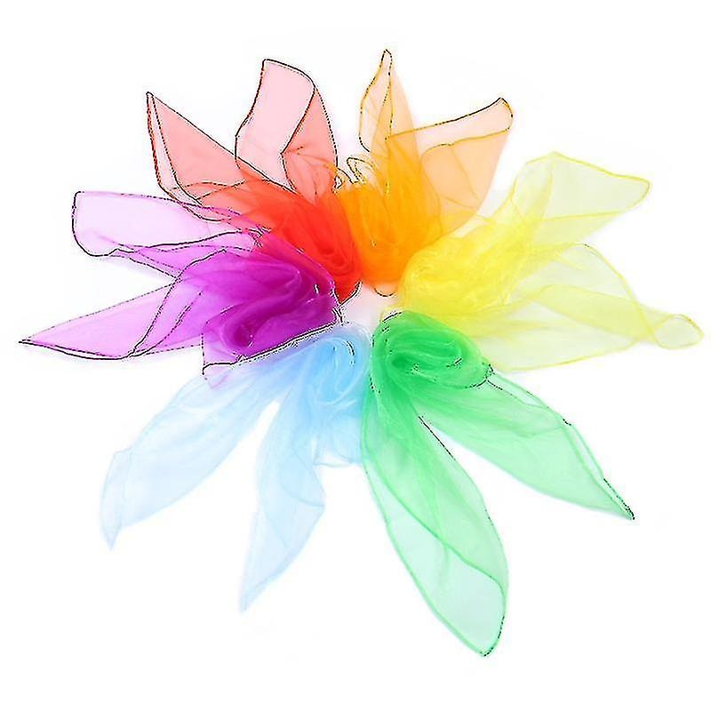 Square Chiffon Retro Scarf Neck Scarf Light Weight Neckerchief Silk (6pcs) | Fruugo SG