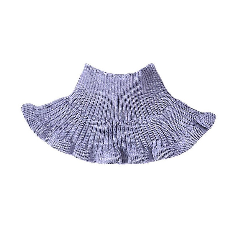 Winter Warm Knitted False Collars Scarves Fake Collar Scarf Neck Warmer Detachable Wrap  Purple | Fruugo SG