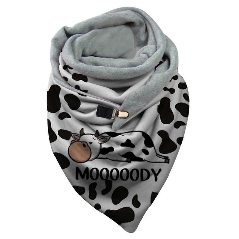 Women Winter Thicken Warm Oversized for Triangle Scarf with Adjustable Clip Colorful Cow Leopard Patterns Shawl Wrap Snood Blanket Poncho  1 | Fruugo SG