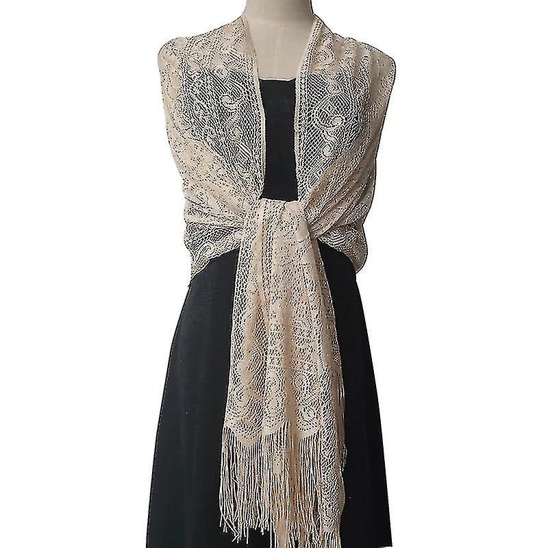 Womens Lace Shawl Evening Dress Shawl Party Dinner Cutout Lace Shawl Scarf | Fruugo SG