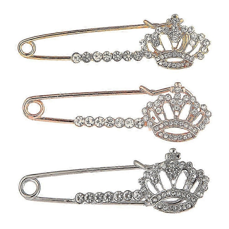 3 Pcs Scarf Pin Fashion Brooch Collar Corsage Jewelry Women Breastpin Decorative Brooch | Fruugo SG